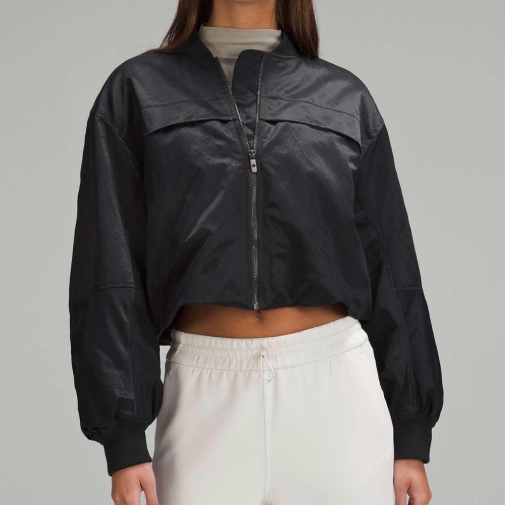 Lululemon Insulated Ruched Bomber Jacket New With Tags Size 2